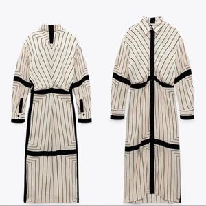 Zara Striped Shirt Dress